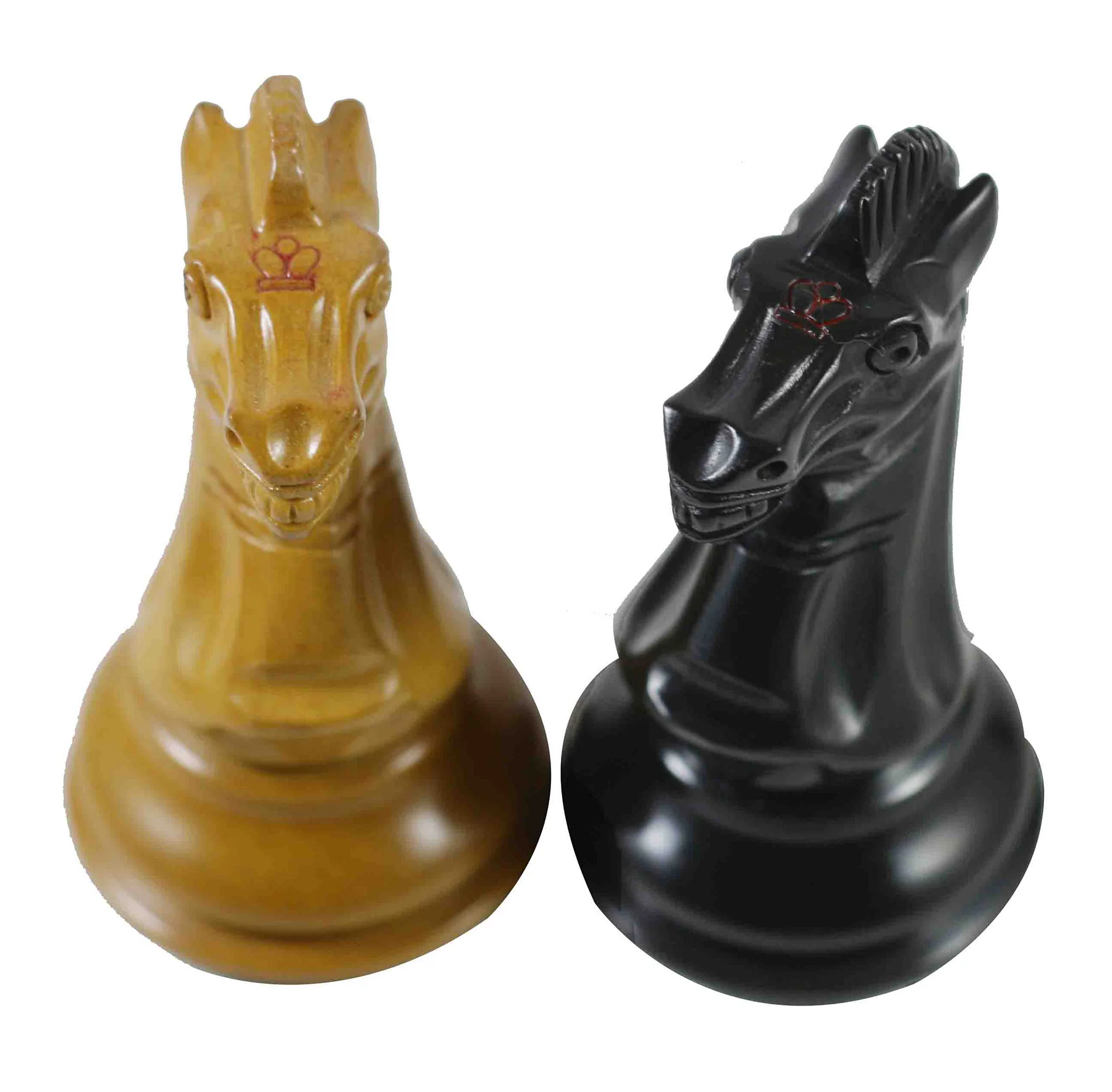 17th Olympiad Havanna 1966 Circa Reproduction 3.78" Staunton Chessmen Antiqued/Ebonised Boxwood - Image 13