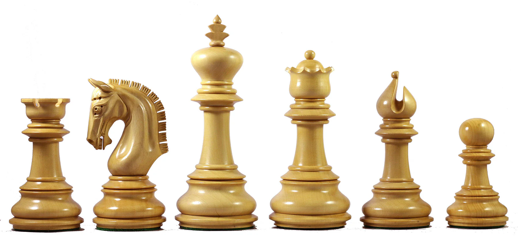 Alexandria Series 4.5" Premium Staunton Ebony Chessmen - Image 6
