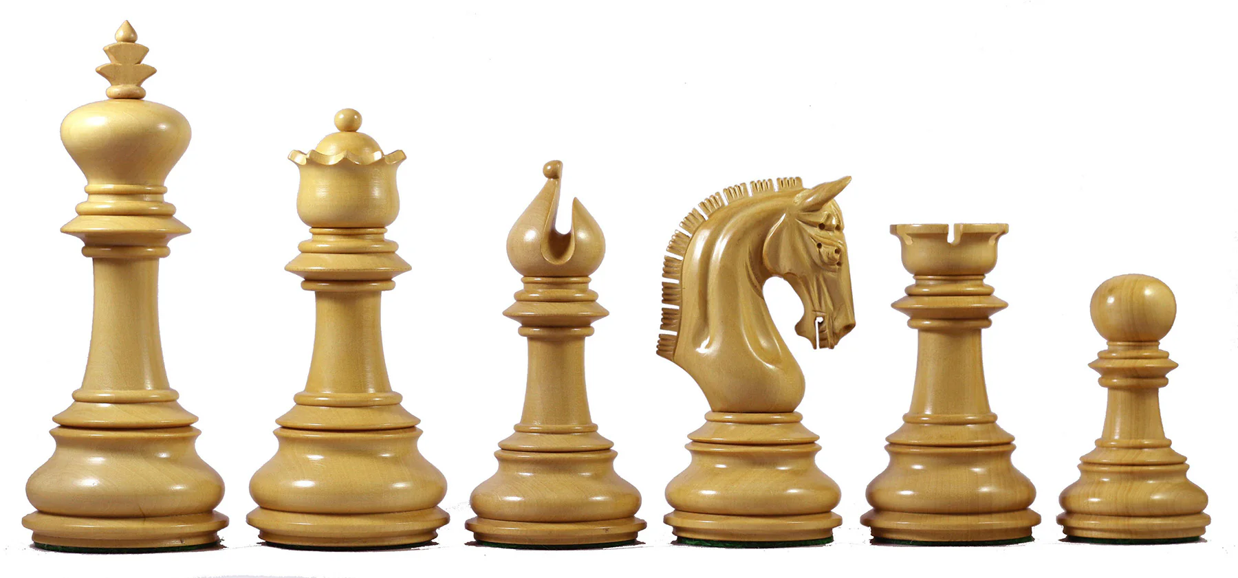 Alexandria Series 4.5" Premium Staunton Padouk Wood Chessmen - Image 9