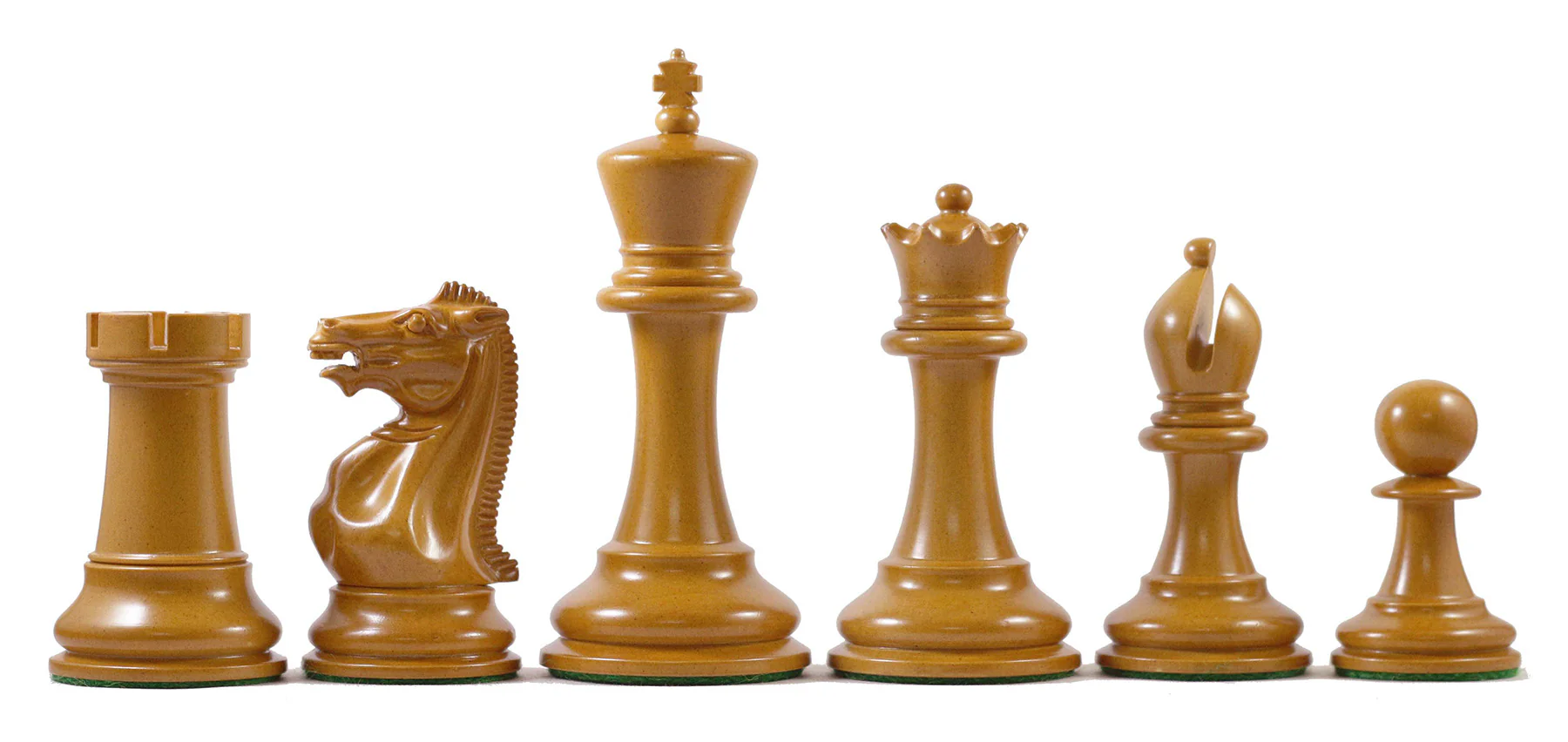 Anderson 1855-60 Reproduction 4.4" Staunton Chessmen in Antiqued Boxwood & Ebony - Image 14