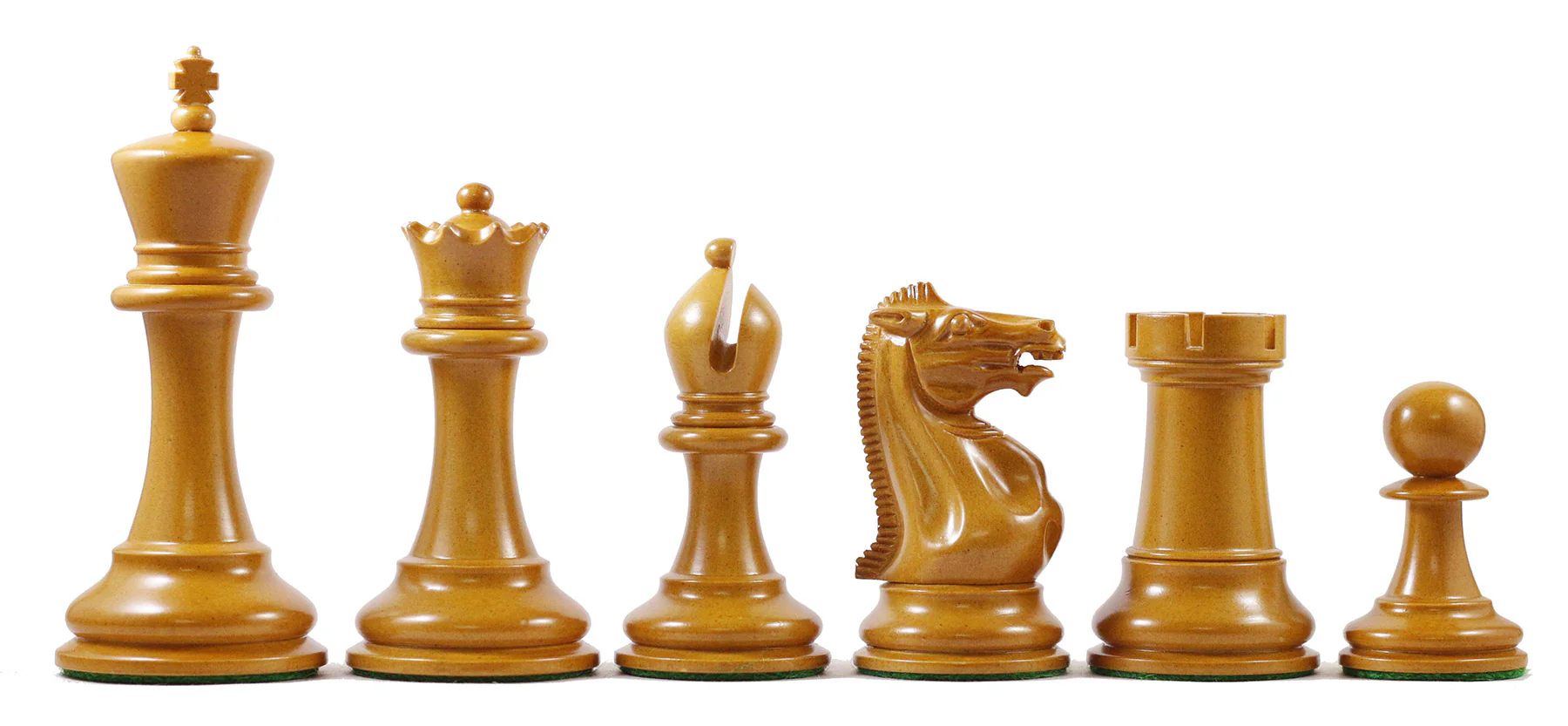 Anderson 1855-60 Reproduction 4.4" Staunton Chessmen in Antiqued Boxwood & Ebony - Image 15