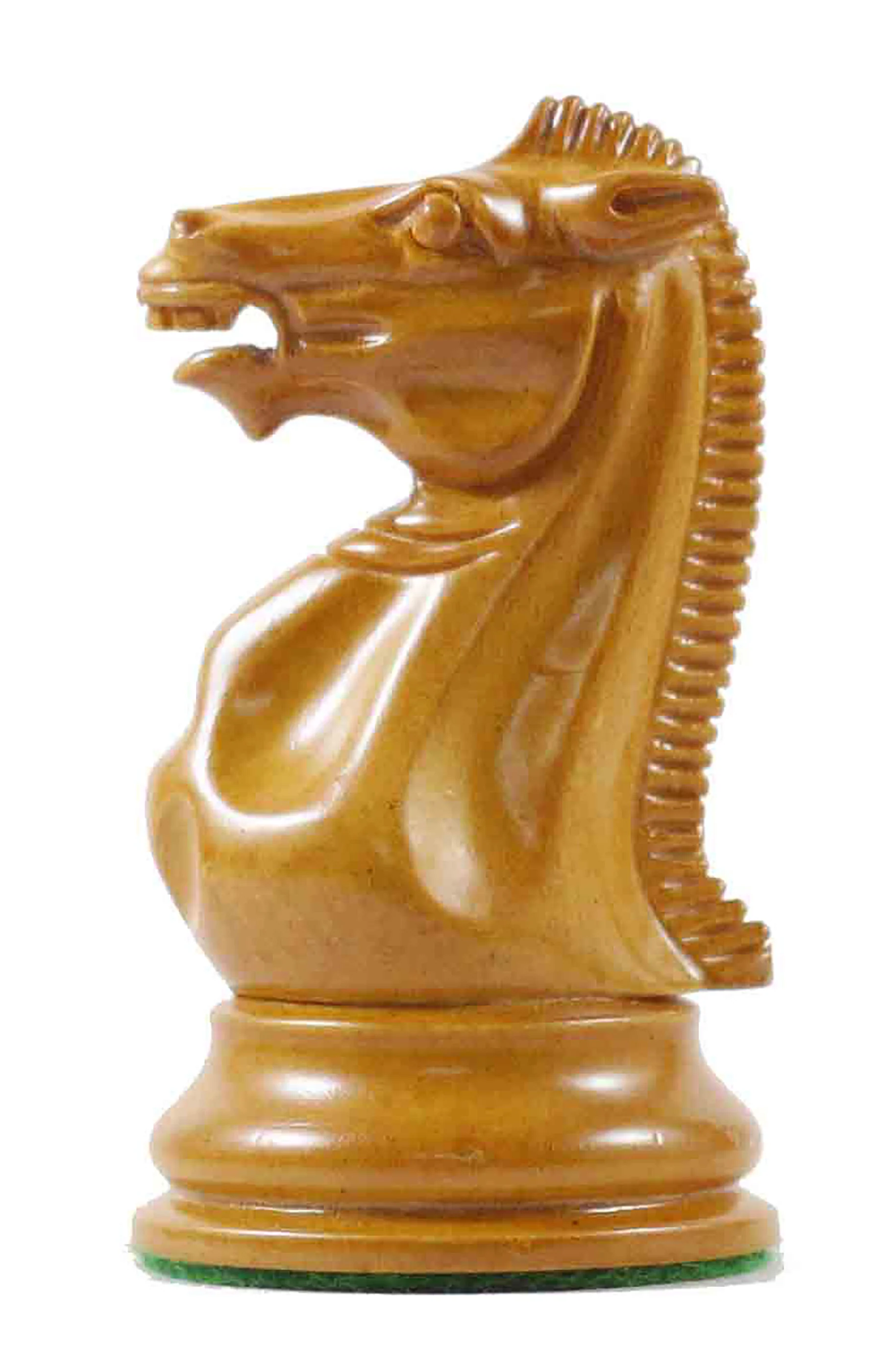 Anderson 1855-60 Reproduction 4.4" Staunton Chessmen in Antiqued Boxwood & Ebony - Image 7