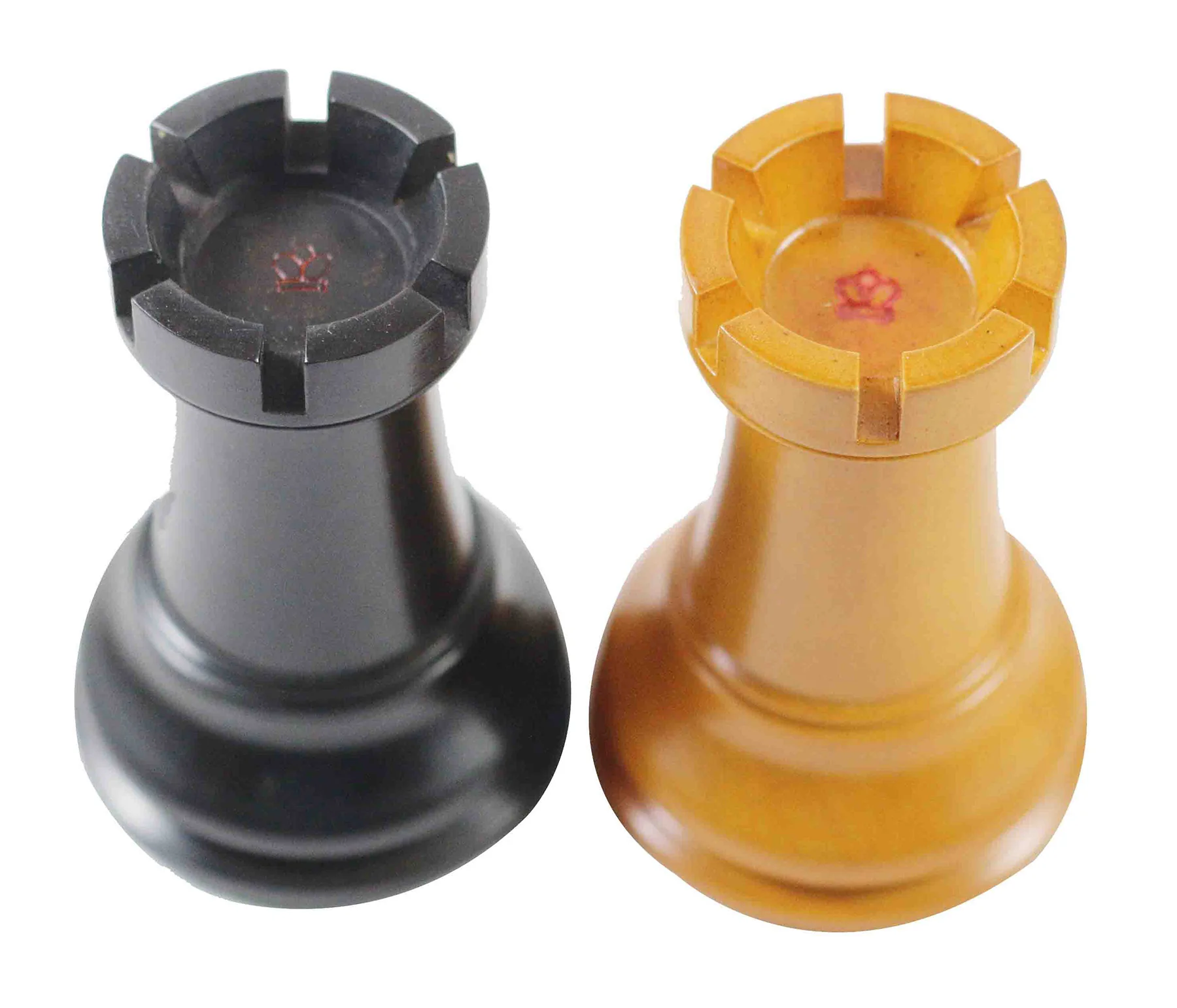 Anderson 1855-60 Reproduction 4.4" Staunton Chessmen in Antiqued Boxwood & Ebony - Image 9