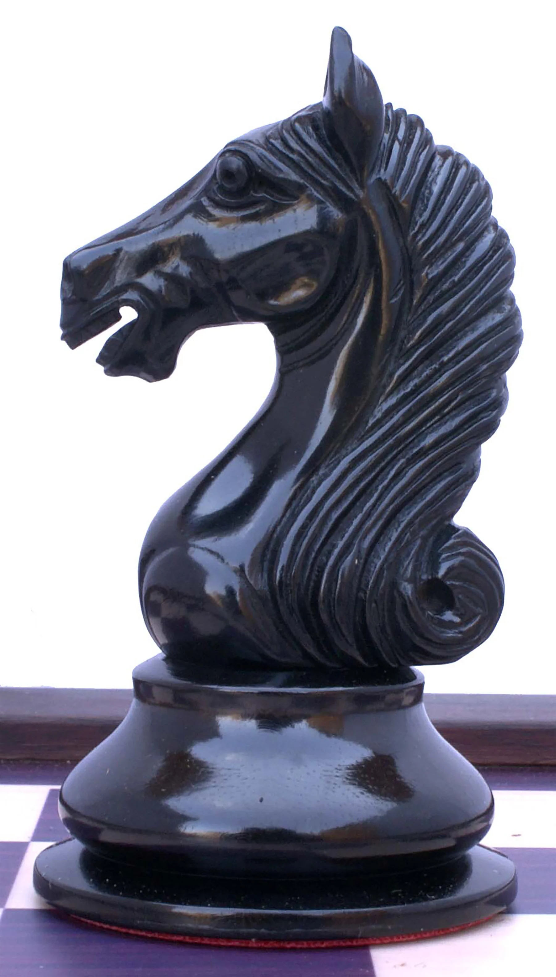 Warrior Series 4" Premium Staunton Chess Set in Ebony and Antiqued Box Wood - Image 10