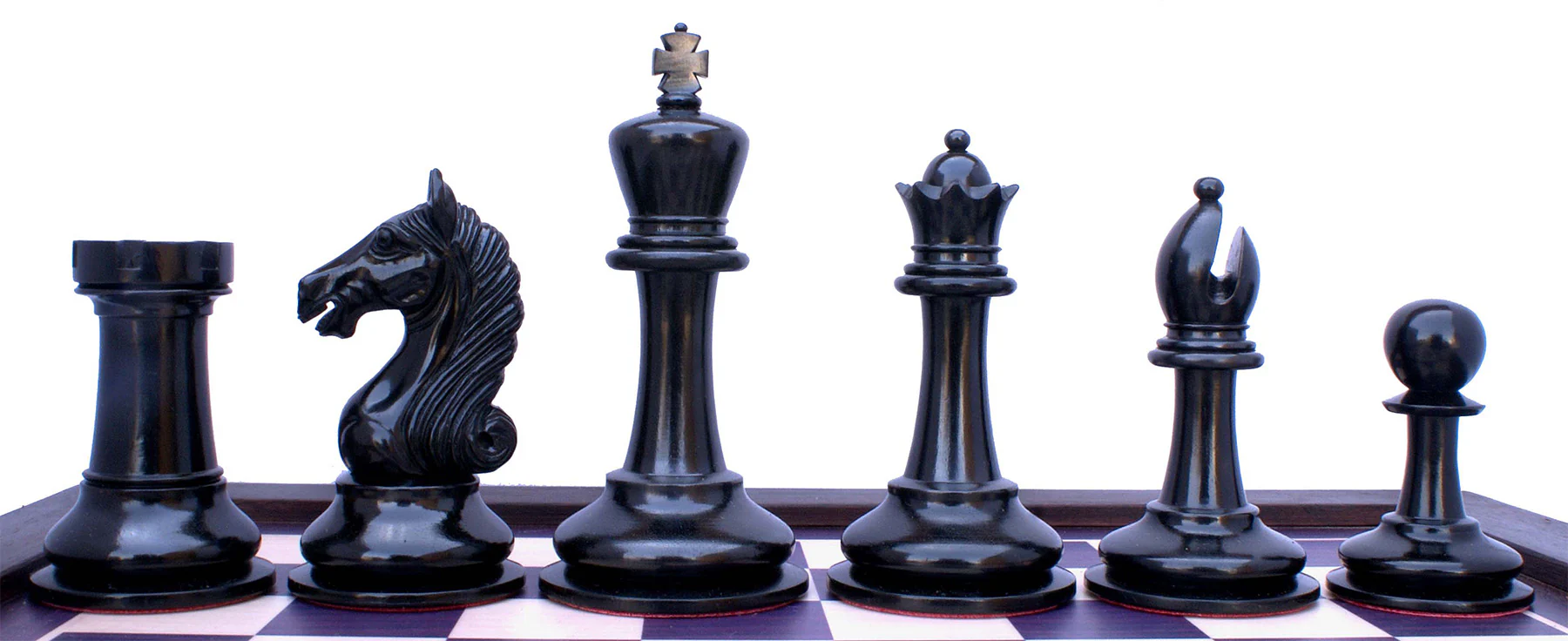 Warrior Series 4" Premium Staunton Chess Set in Ebony and Antiqued Box Wood - Image 11