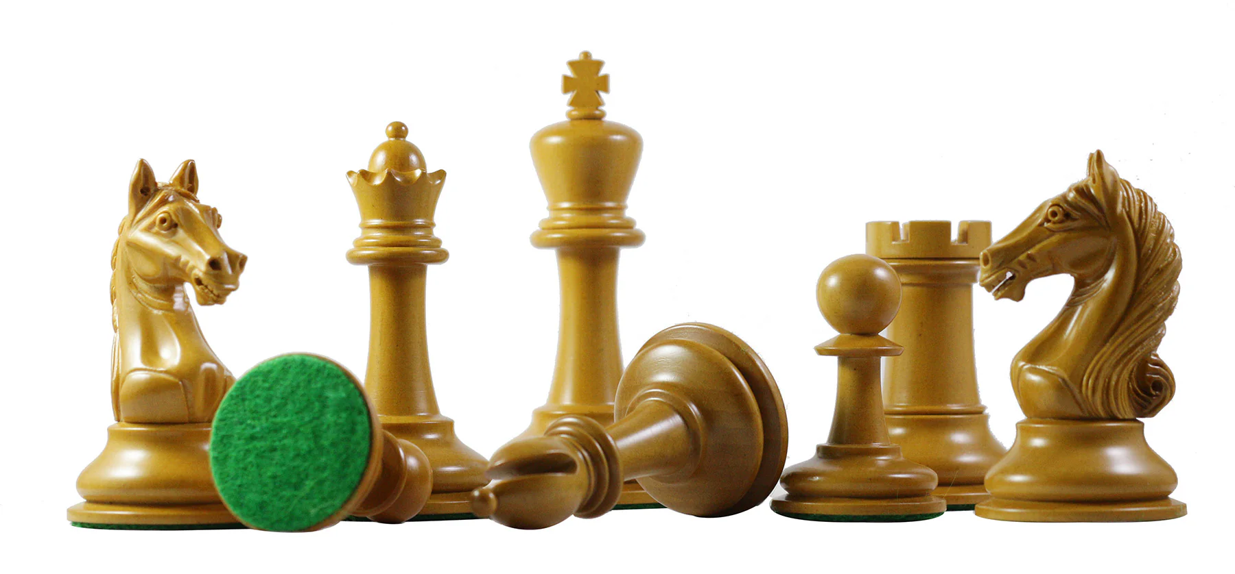 Warrior Series 4" Premium Staunton Chess Set in Ebony and Antiqued Box Wood - Image 5