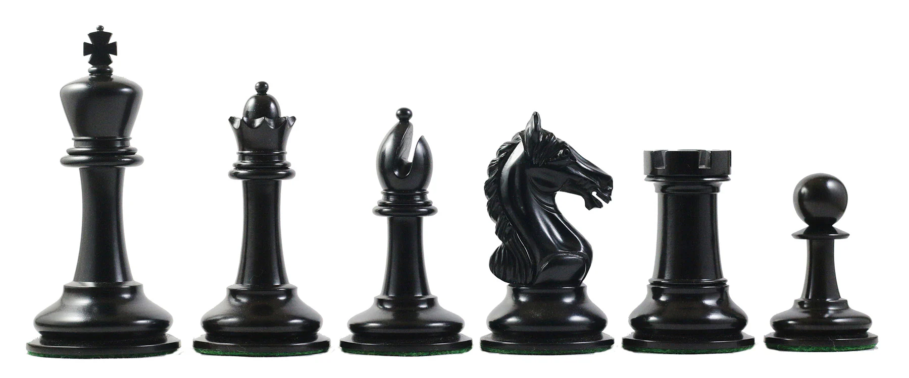 Warrior Series 4" Premium Staunton Chess Set in Ebony and Antiqued Box Wood - Image 6