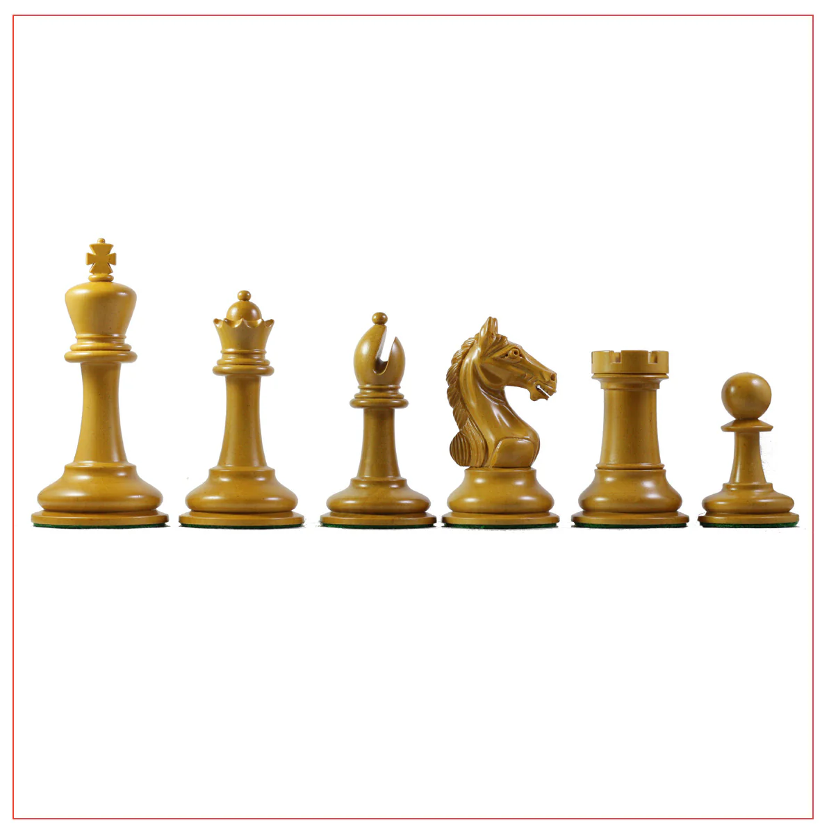 Antique Warrior 4" Chess Set in antiqued box wood and ebony wood - Image 13