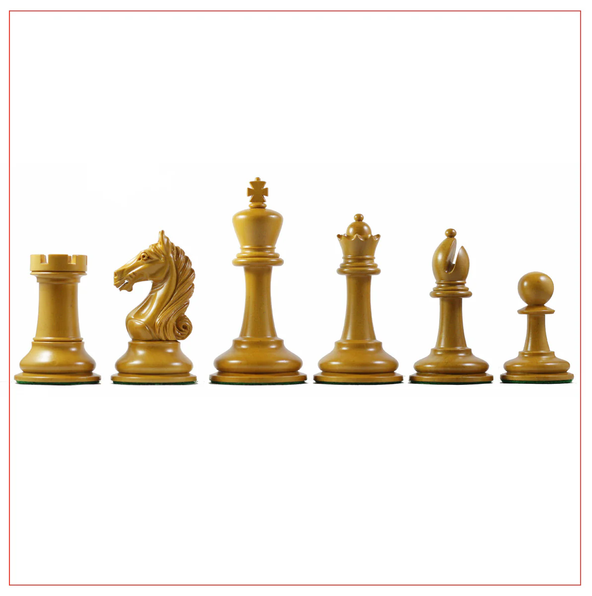 Antique Warrior 4" Chess Set in antiqued box wood and ebony wood - Image 9