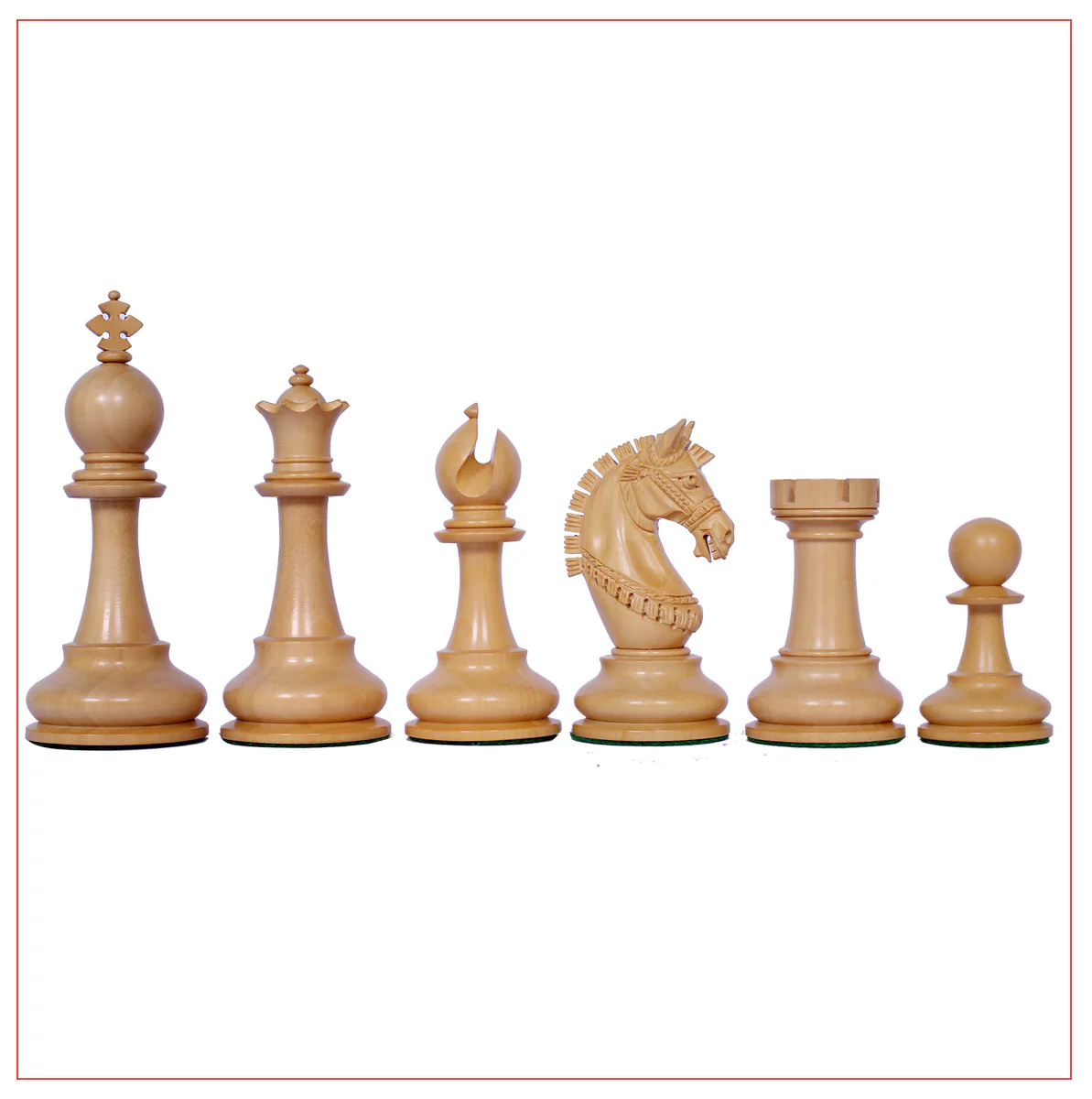 Aristocrat Series Ebony Staunton 4.1" Chessmen with Board - Image 10