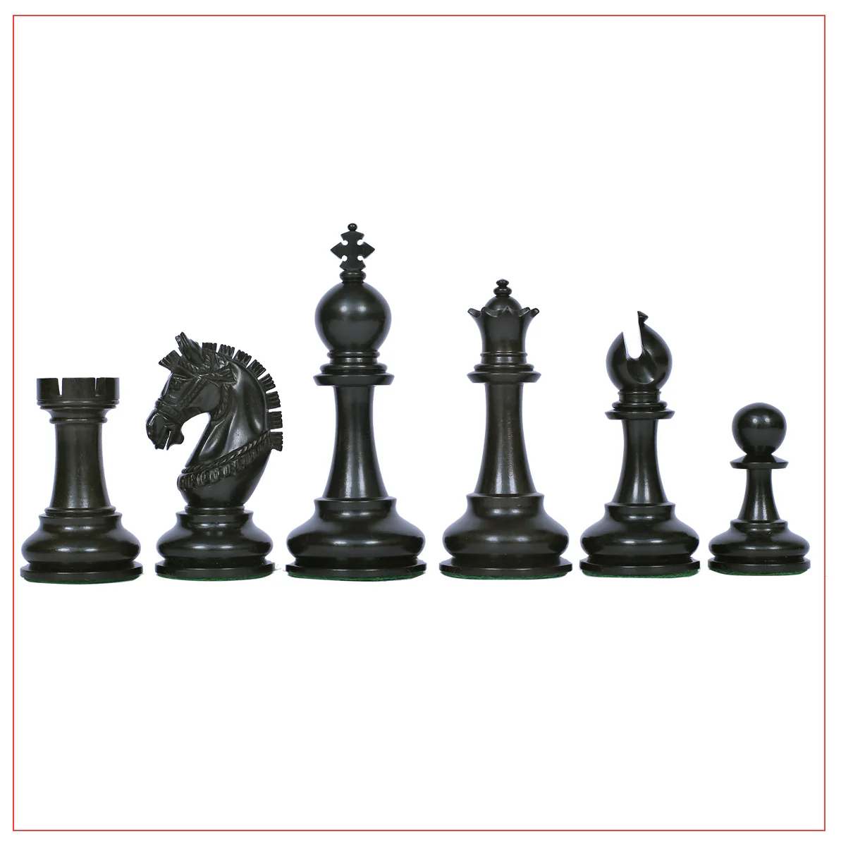 Aristocrat Series Ebony Staunton 4.1" Chessmen with Board - Image 7