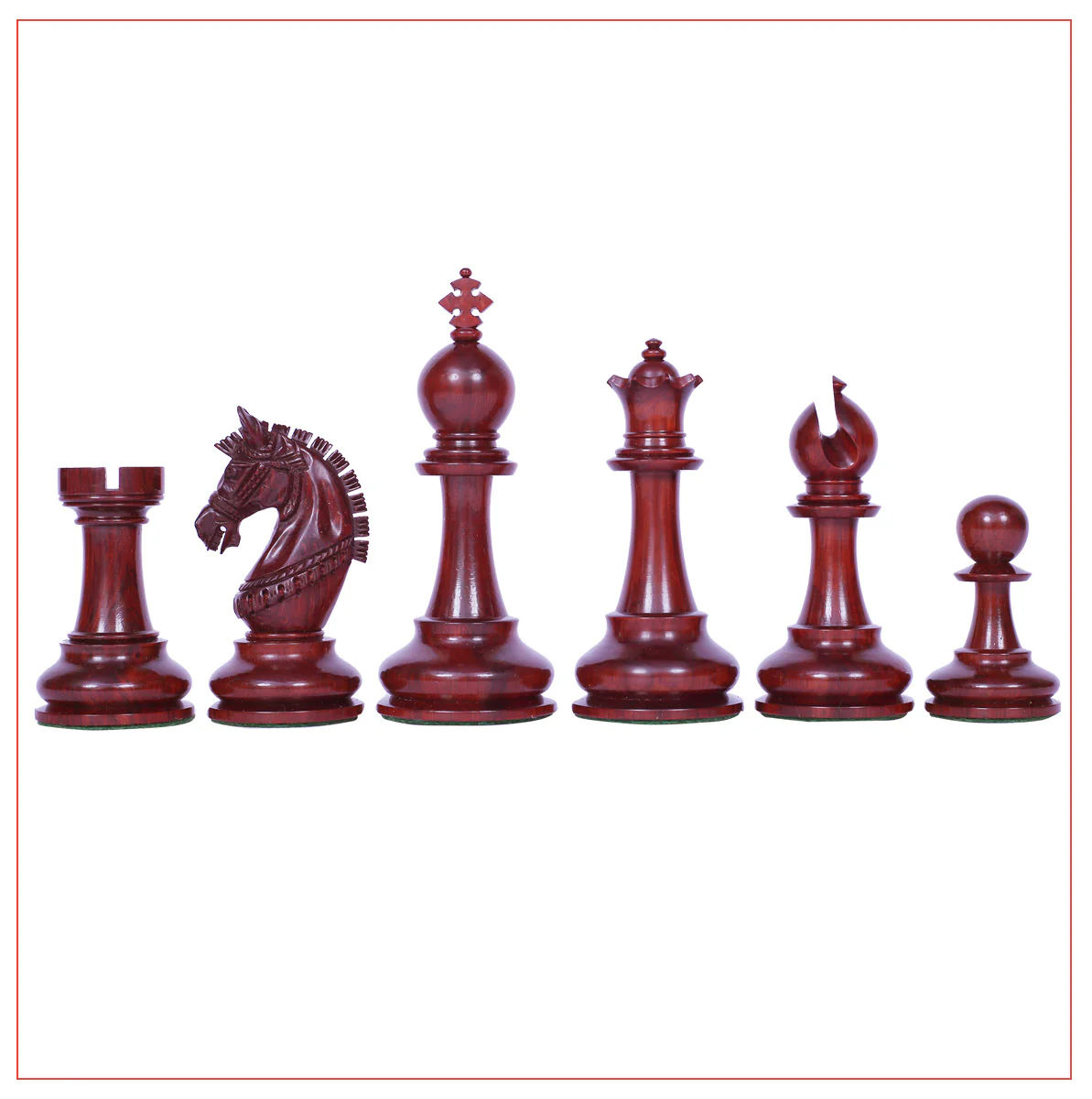 Aristocrat Series Padouk Wood Chess Set - Image 10