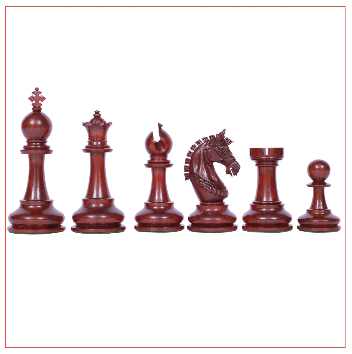 Aristocrat Series Padouk Wood Chess Set - Image 8