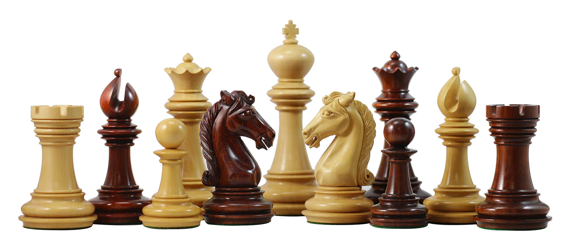Attica Series Premium Staunton 4" Chess set in Padouk and Box wood - Image 3