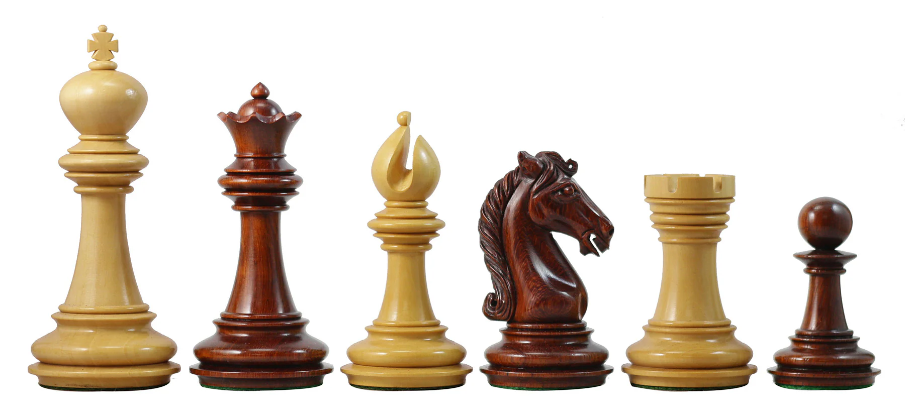 Attica Series Premium Staunton 4" Chess set in Padouk and Box wood - Image 5