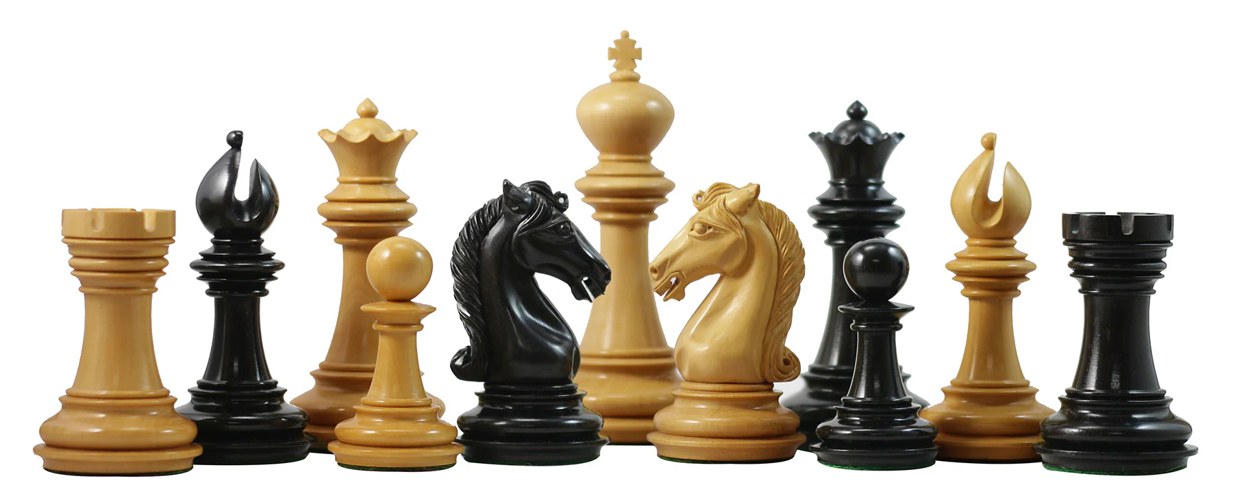 Attica Series Premium Staunton 4" Chess set in Ebony and Box wood - Image 3