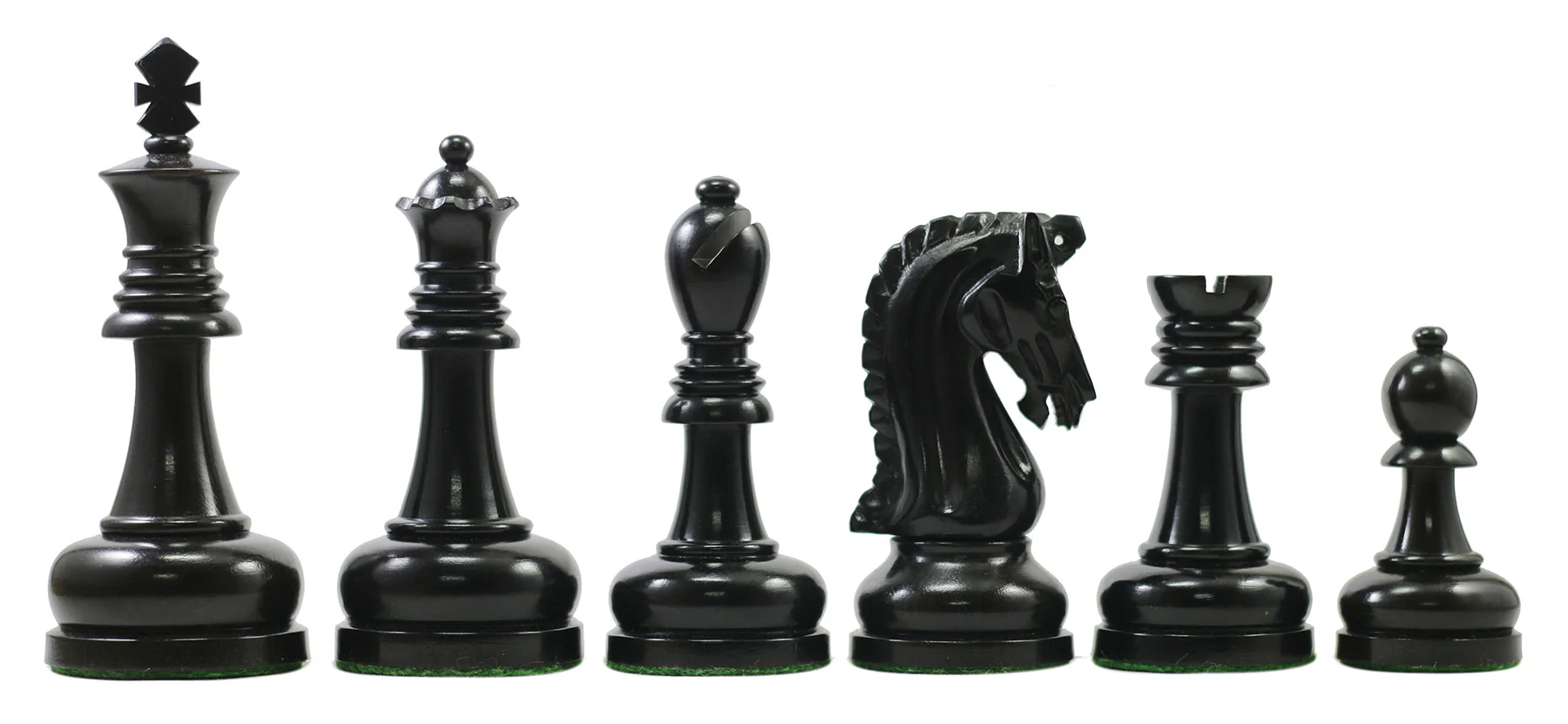 Augusta Series 4.125" Premium Staunton Chess Set in Ebony and Box Wood - Image 8
