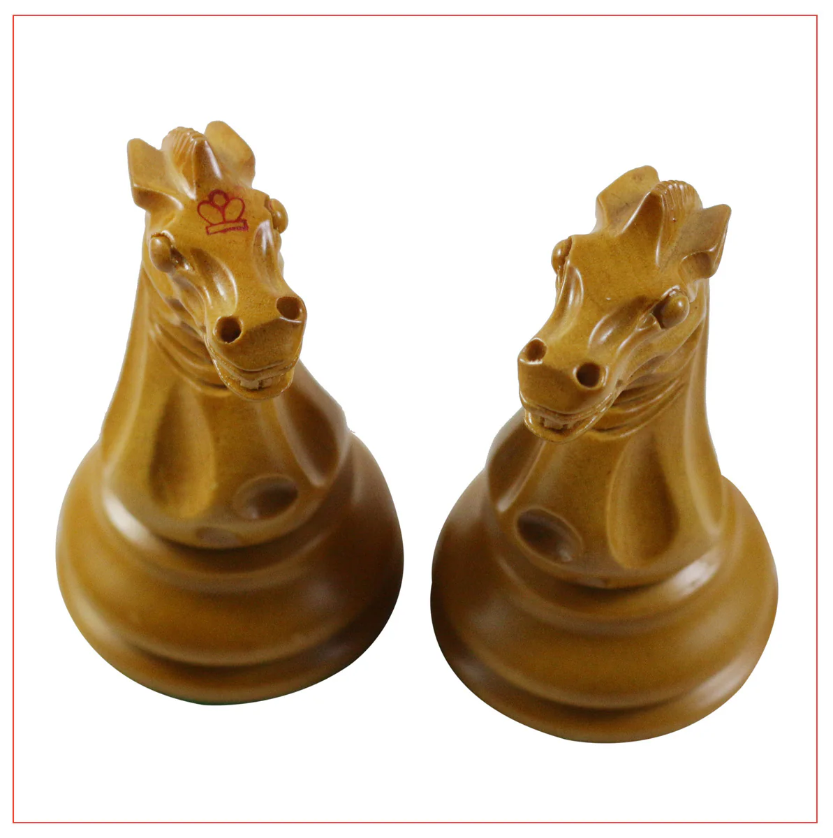 B & Company Reproduction 4.4" Staunton Ebony/Boxwood Chess Set - Image 9