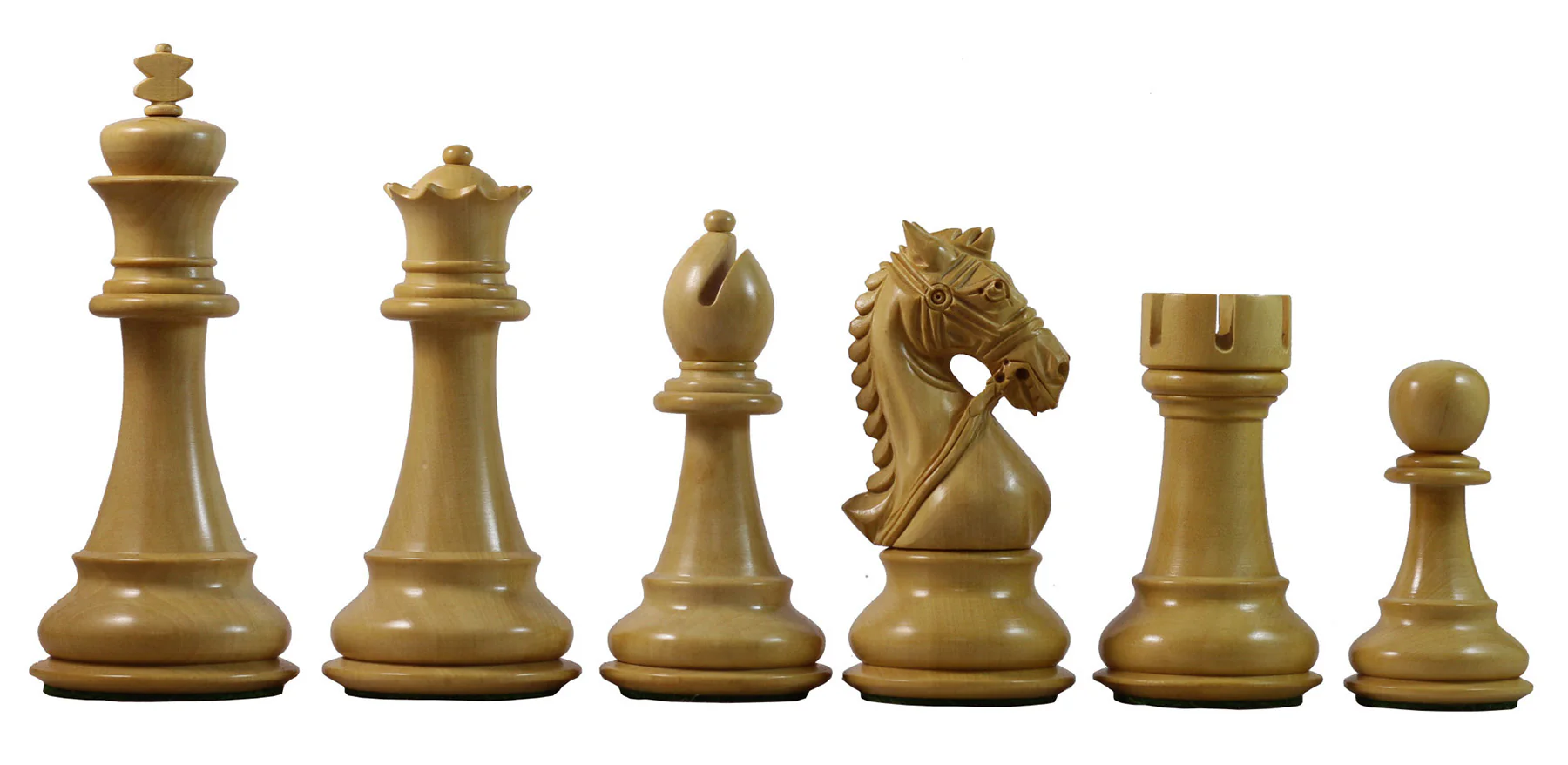 Bridle Series 4.5" Premium Staunton Chess Set in African Padouk and Box Wood - Image 2