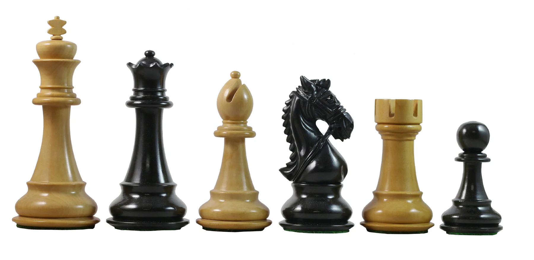 Bridle Series 4.5" Premium Staunton Chess Set in Ebony and Box wood - Image 2