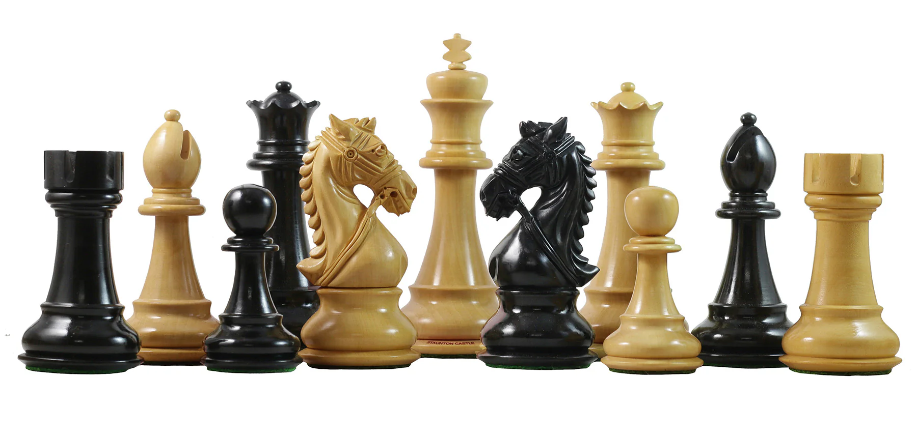 Bridle Series 4.5" Premium Staunton Chess Set in Ebony and Box wood - Image 3