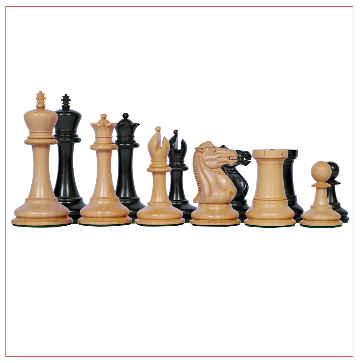 Championship Series 3.5" Ebony Staunton Chess Set - Image 11