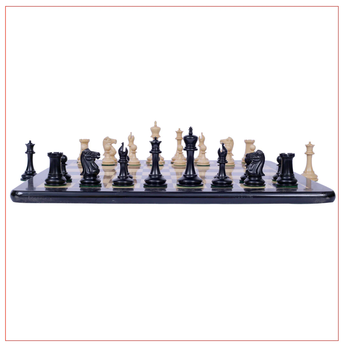 Championship Series 3.5" Ebony Staunton Chess Set - Image 3