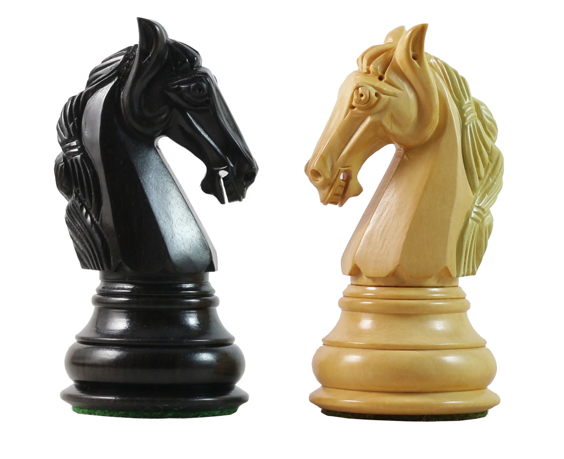 Columbian Series 4.5" Premium Staunton Chess Set in Ebony and Box Wood - Image 4
