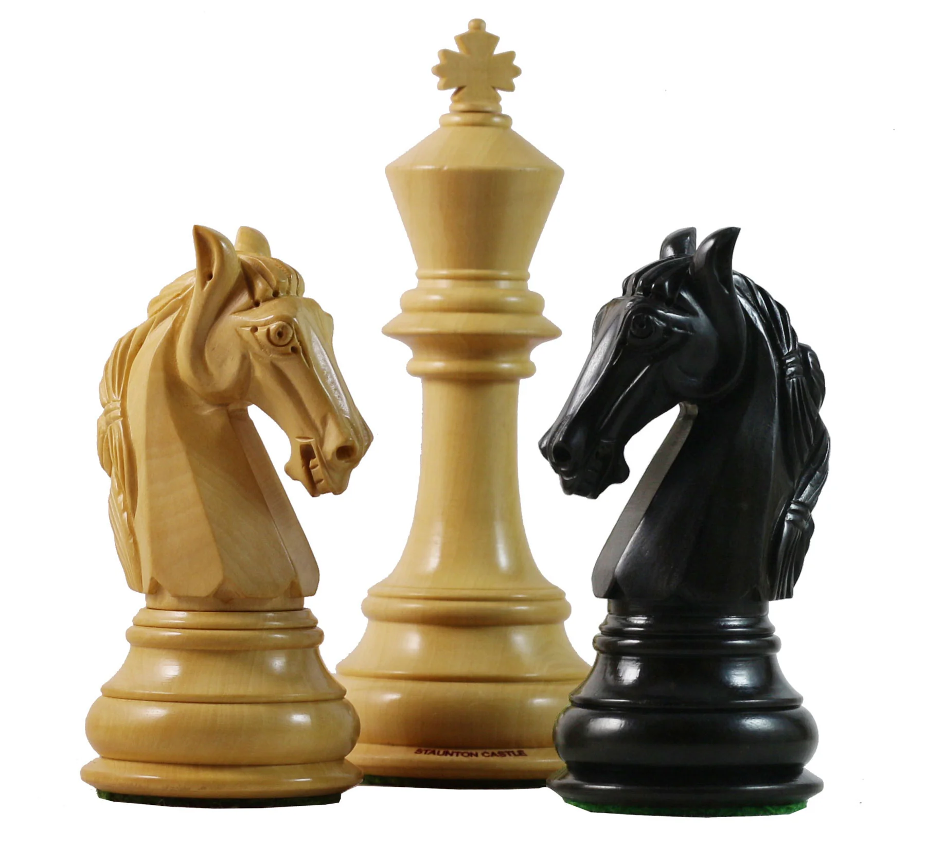 Columbian Series 4.5" Premium Staunton Chess Set in Ebony and Box Wood - Image 5