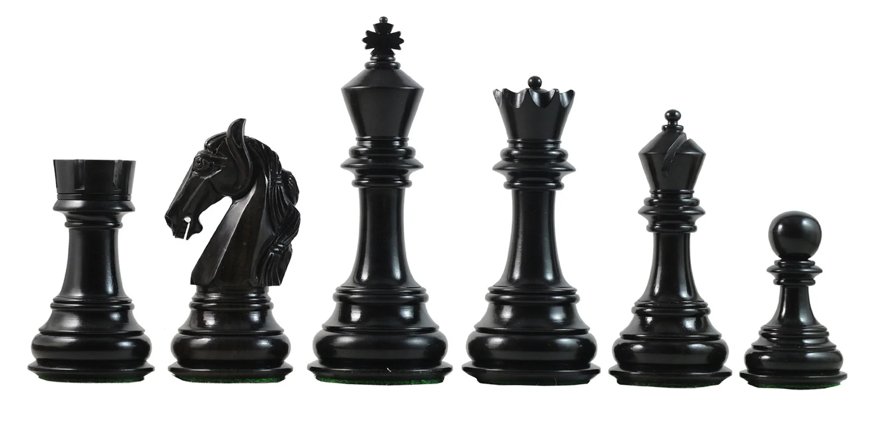 Columbian Series 4.5" Premium Staunton Chess Set in Ebony and Box Wood - Image 7