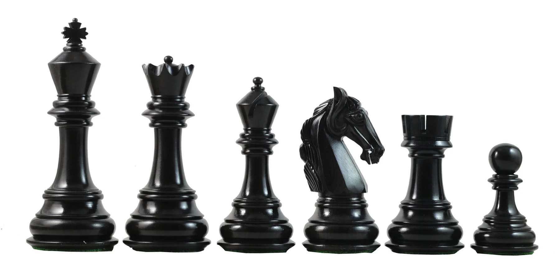 Columbian Series 4.5" Premium Staunton Chess Set in Ebony and Box Wood - Image 8