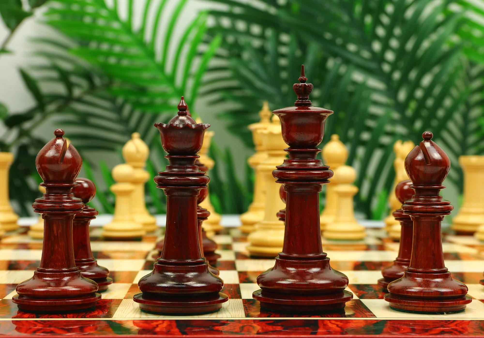 Danum Series 4.4" Premium Staunton Chess Set in Boxwood & Blood Rosewood - Image 18
