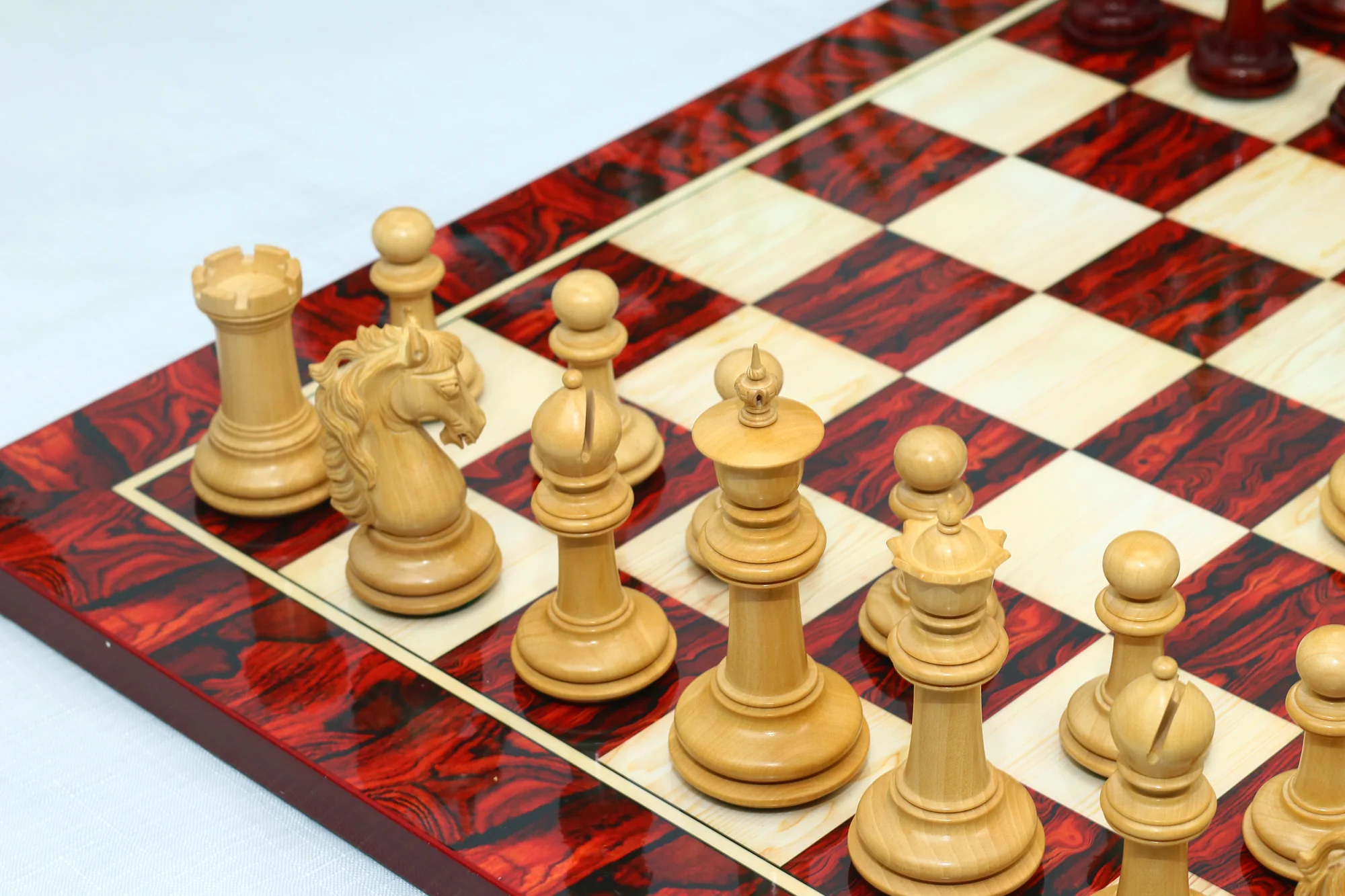 Danum Series 4.4" Premium Staunton Chess Set in Boxwood & Blood Rosewood - Image 34