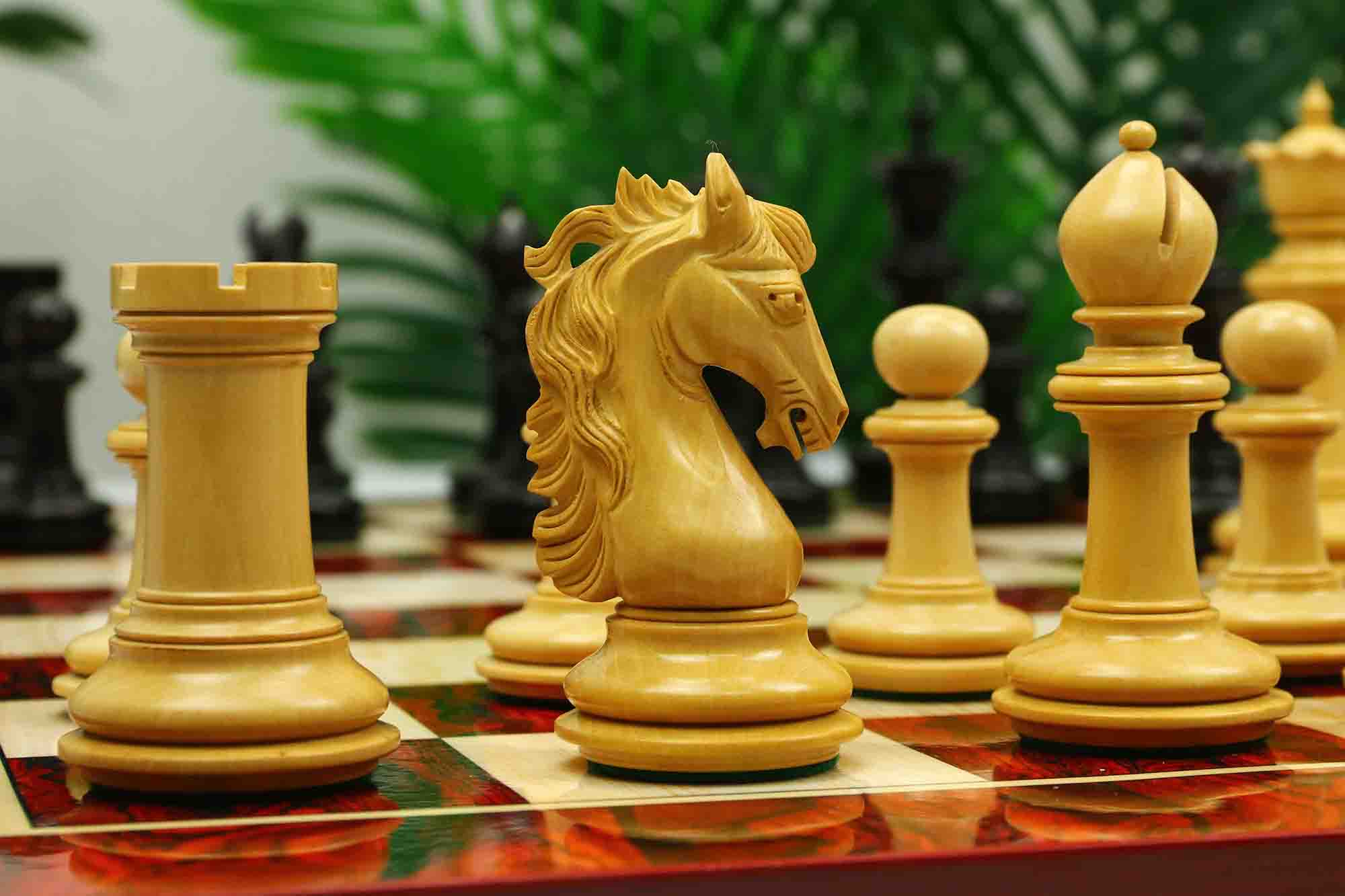 Danum Series 4.4" Premium Staunton Chess Set in Ebony Wood - Image 11