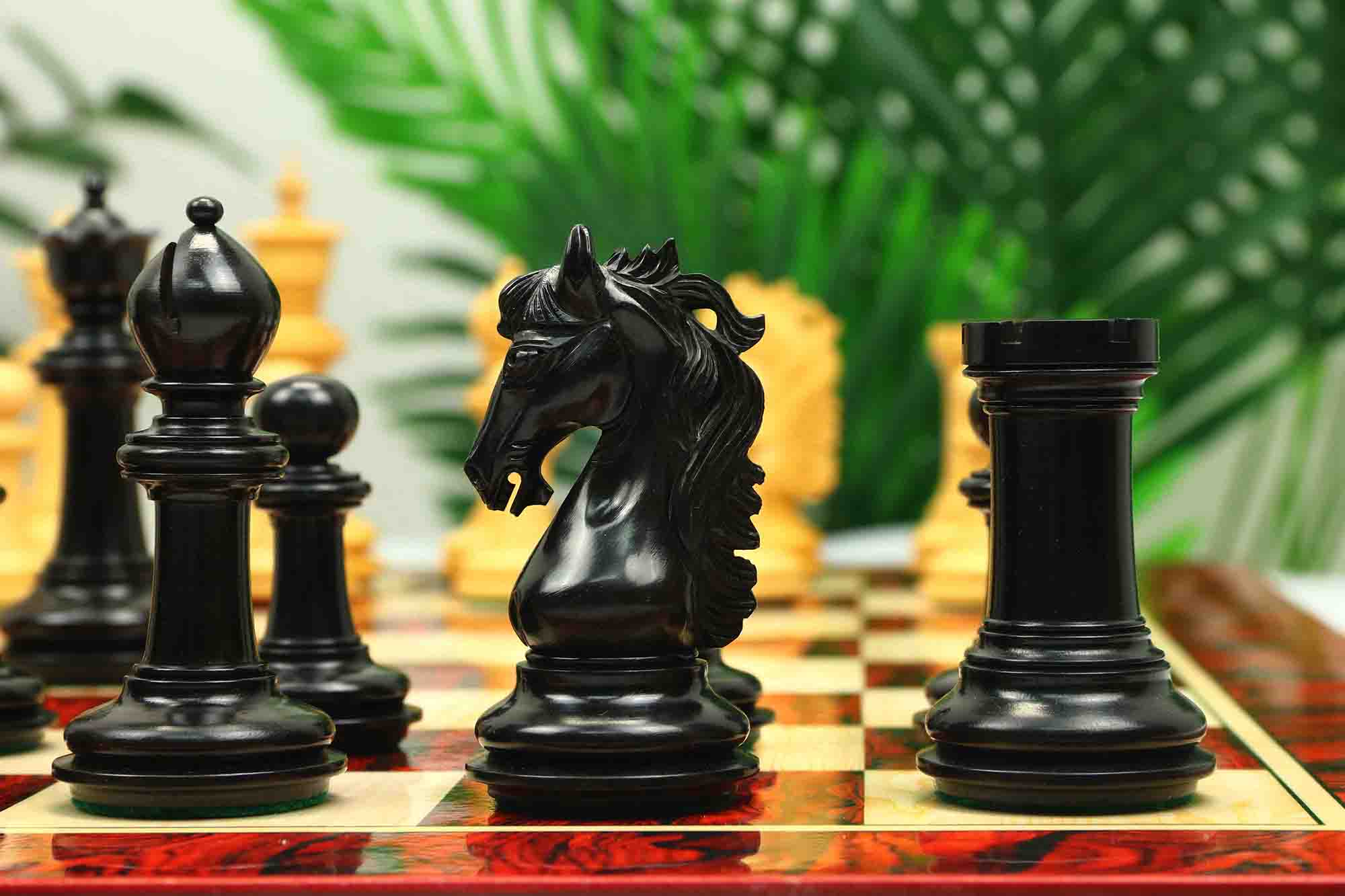 Danum Series 4.4" Premium Staunton Chess Set in Ebony Wood - Image 12