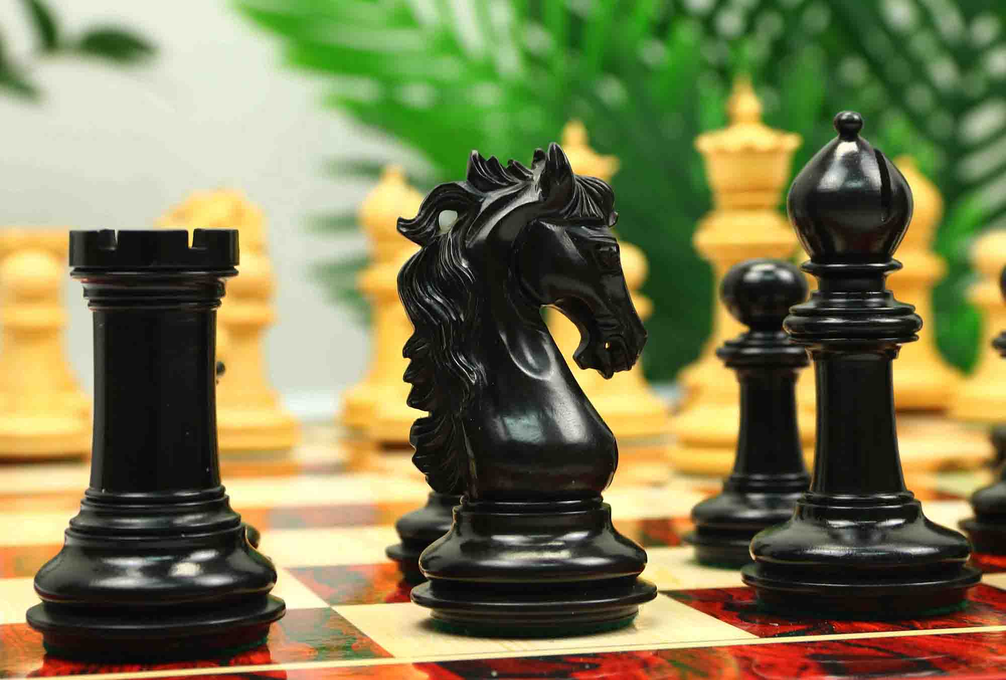 Danum Series 4.4" Premium Staunton Chess Set in Ebony Wood - Image 14