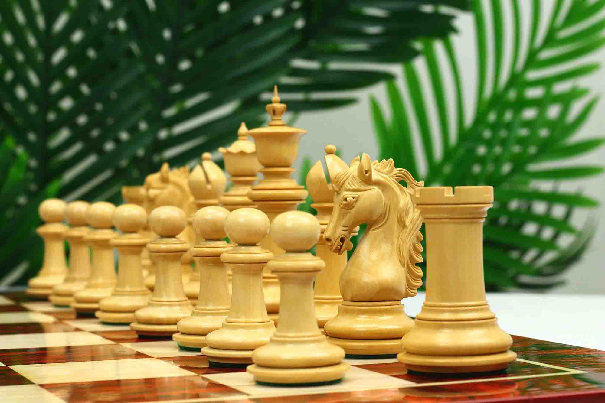 Danum Series 4.4" Premium Staunton Chess Set in Ebony Wood - Image 2