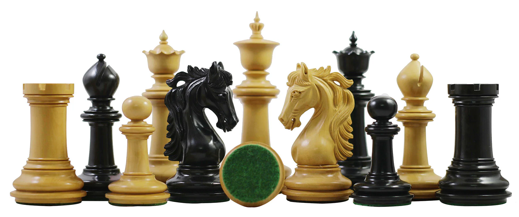 Danum Series 4.4" Premium Staunton Chess Set in Ebony Wood - Image 3