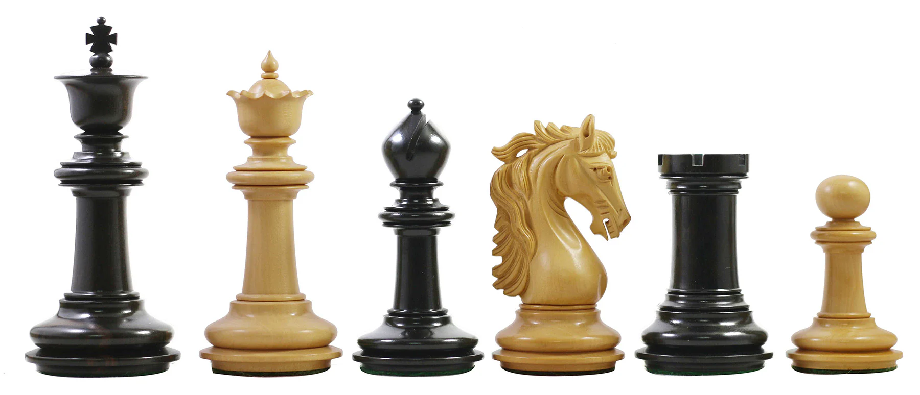 Danum Series 4.4" Premium Staunton Chess Set in Ebony Wood - Image 5
