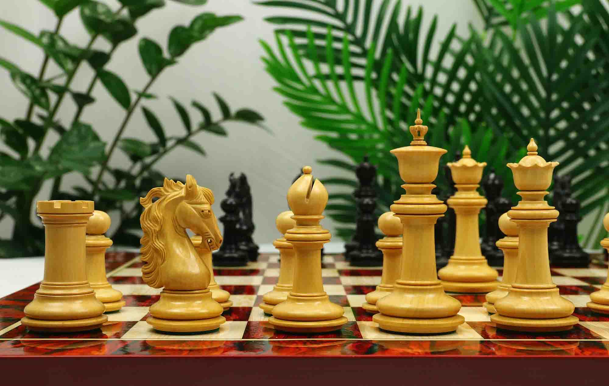 Danum Series 4.4" Premium Staunton Chess Set in Ebony Wood - Image 7