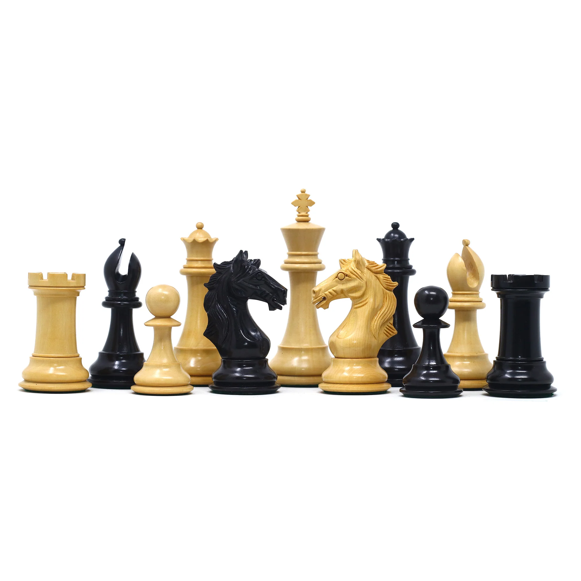 Elite Series 4.25" Luxury Staunton Chess set in Ebony/Boxwood - Image 10