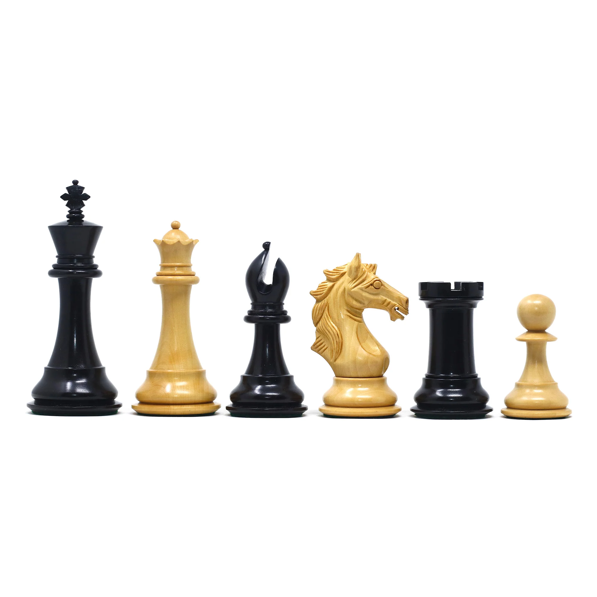 Elite Series 4.25" Luxury Staunton Chess set in Ebony/Boxwood - Image 11