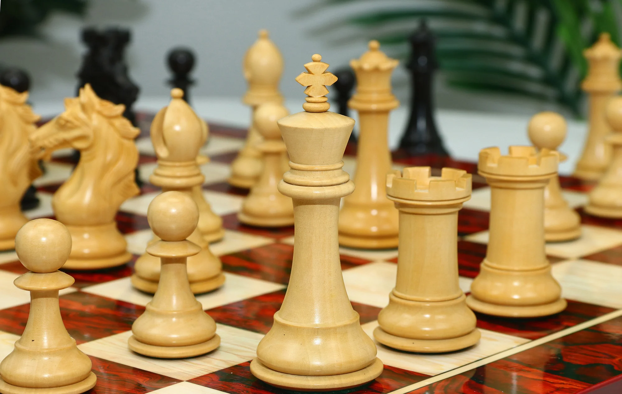 Elite Series 4.25" Luxury Staunton Chess set in Ebony/Boxwood - Image 18