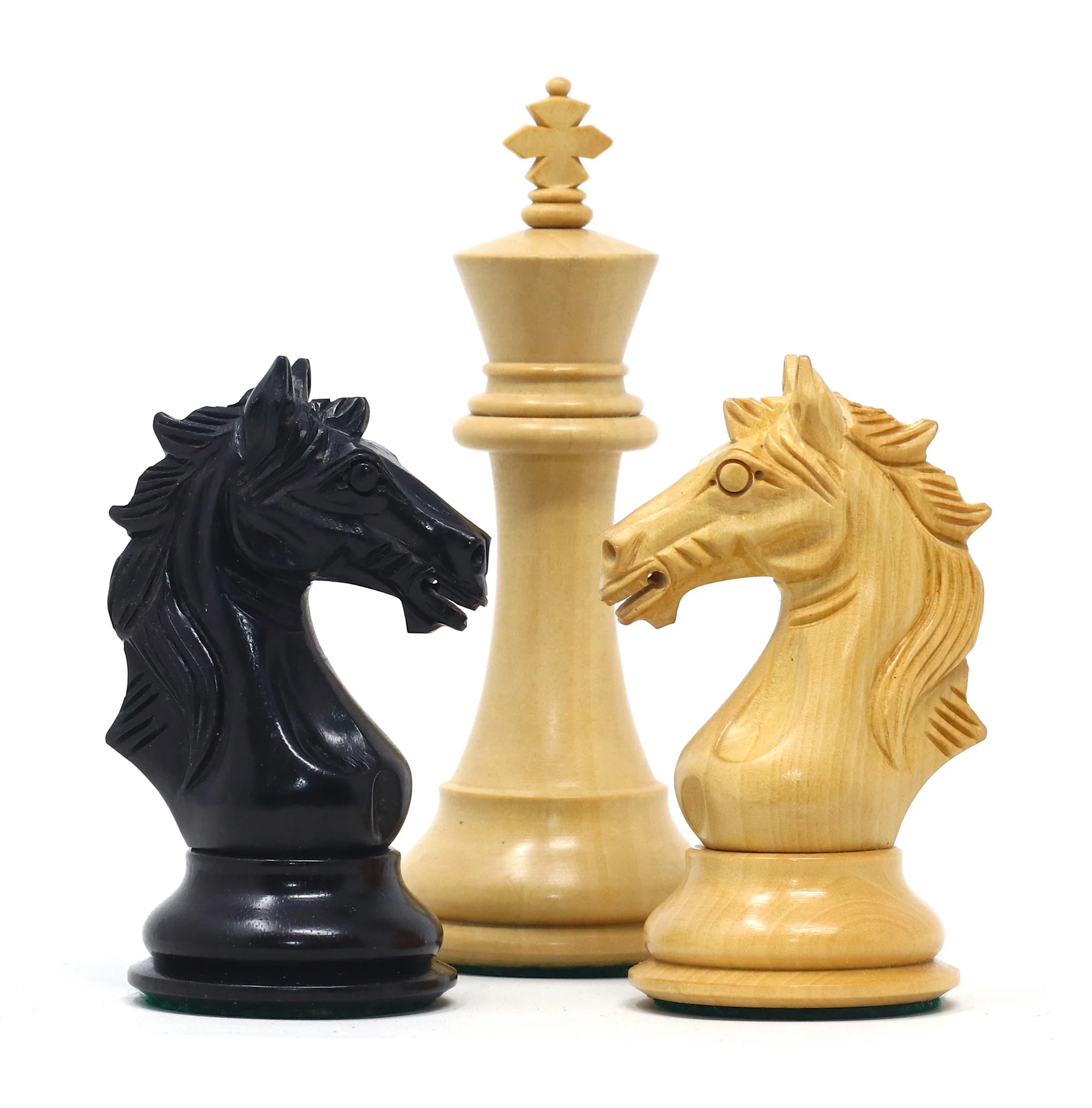 Elite Series 4.25" Luxury Staunton Chess set in Ebony/Boxwood - Image 3