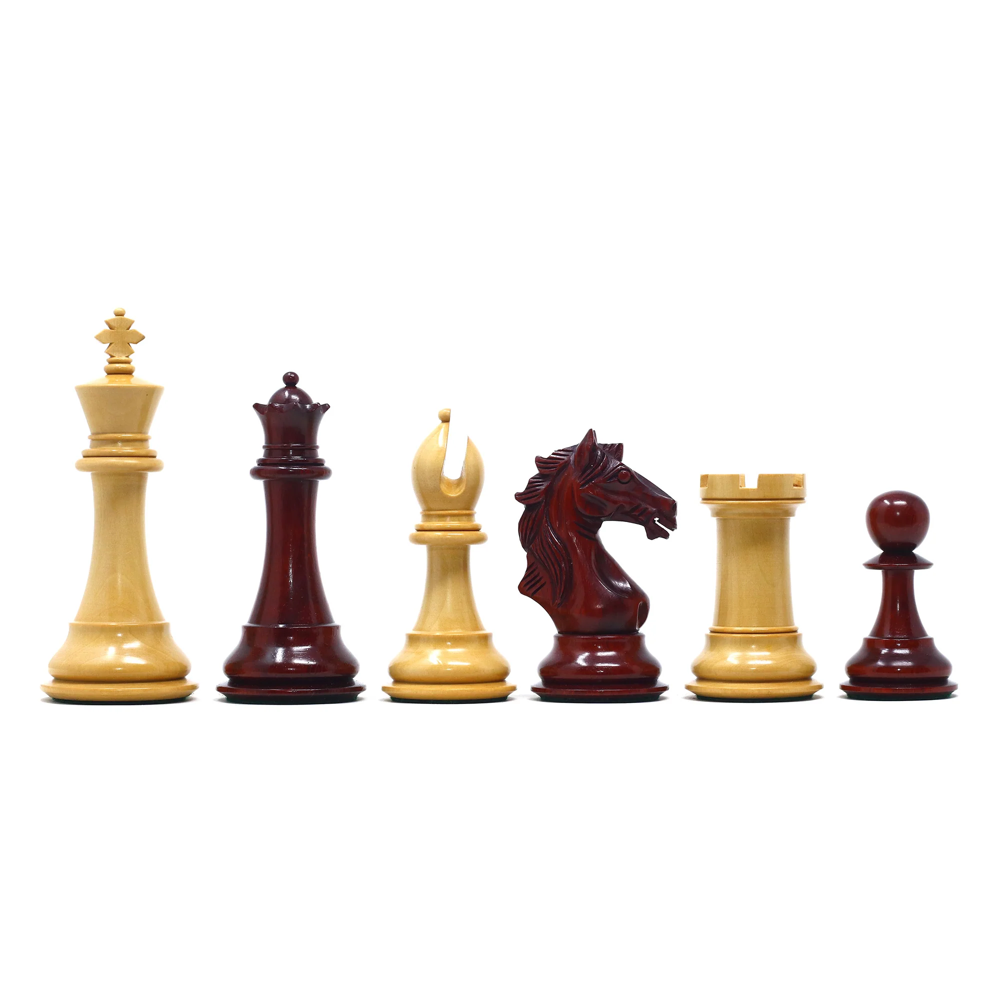 Elite Series 4.25" Luxury  Staunton Chess set in African Padouk & Boxwood - Image 8