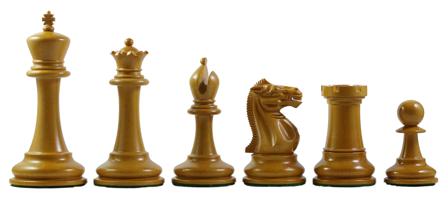 Emil Kemacny 1892-93 Reproduction Staunton Chessmen in Antiqued Boxwood/Ebonised - Image 6