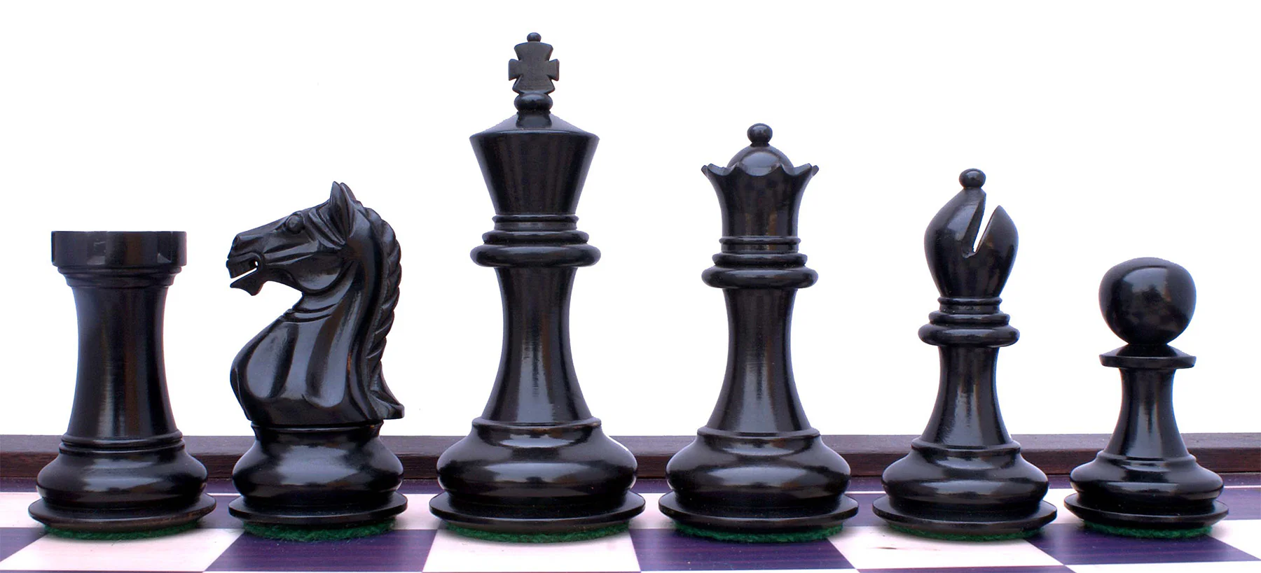Queens Gambit Fierce Series 3" Premium Staunton Chess Set - Ebonised Boxwood - Image 3
