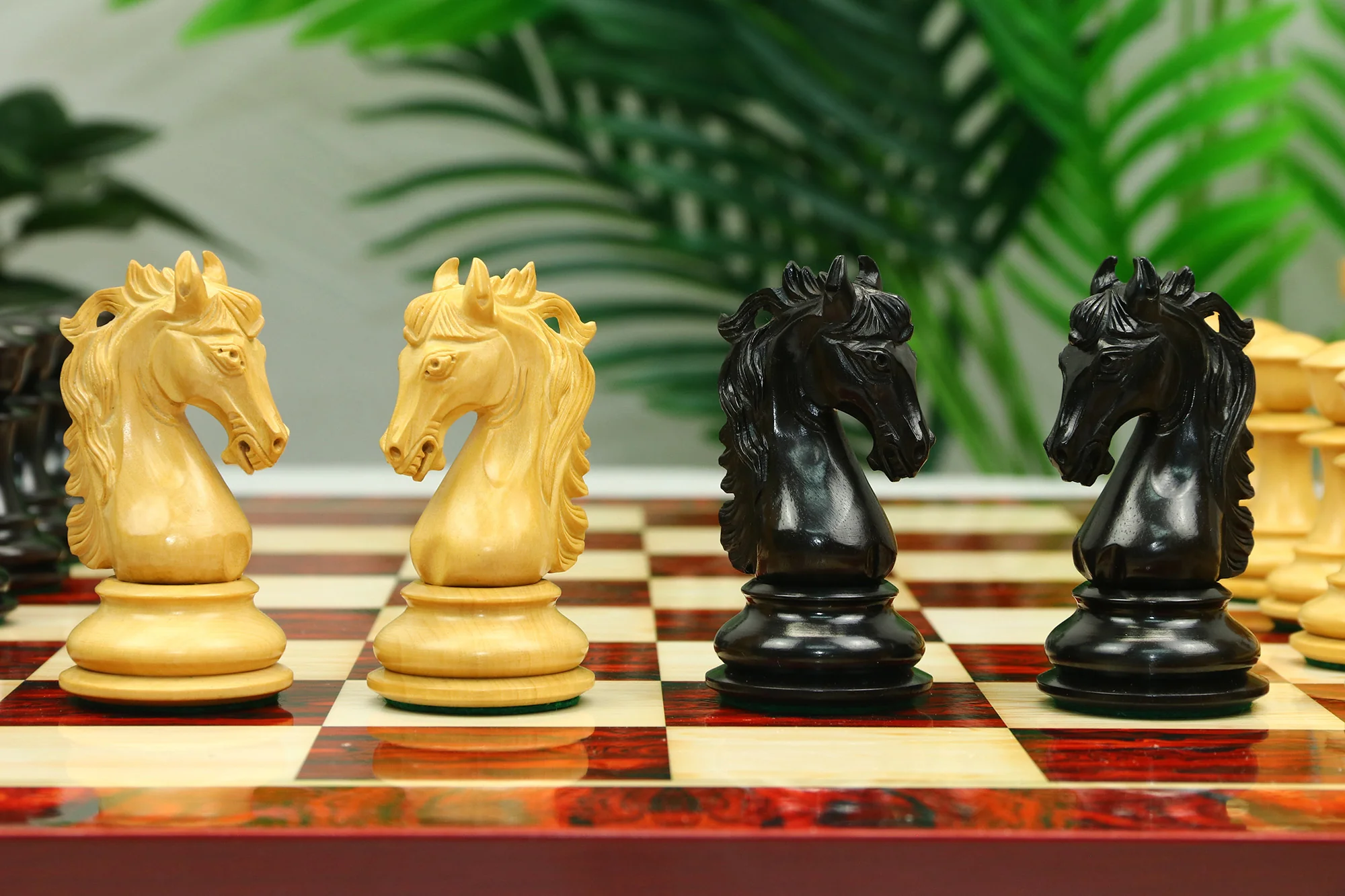 Heritage Series 4.4" Premium Staunton Ebony wood  Chess Set - Image 12