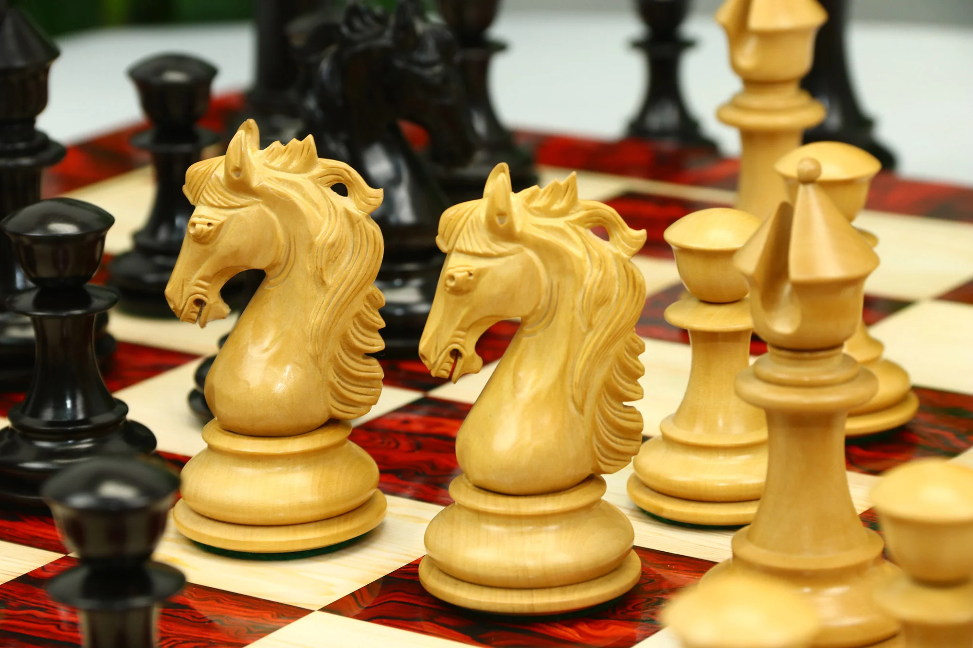 Heritage Series 4.4" Premium Staunton Ebony wood  Chess Set - Image 15