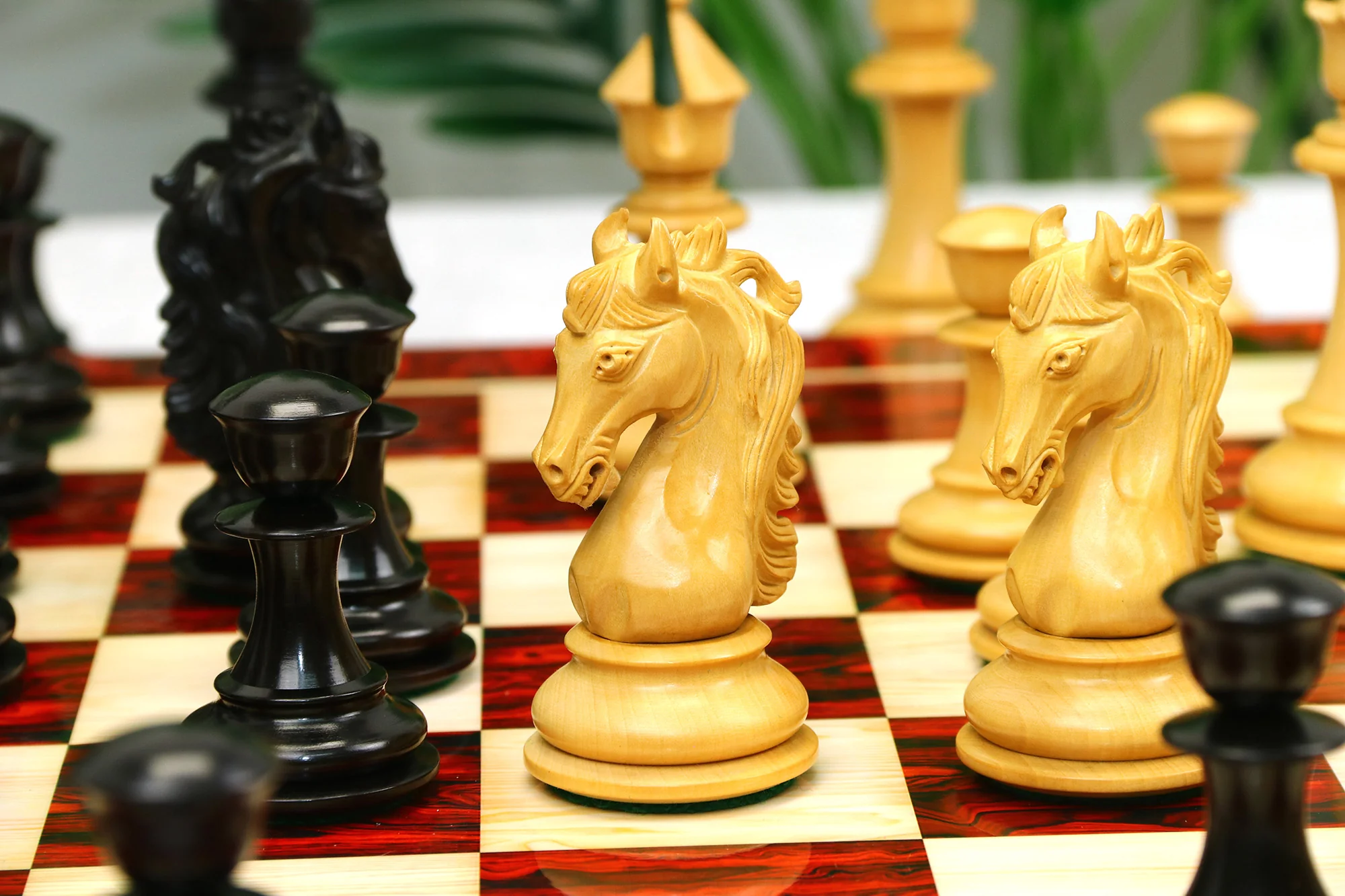 Heritage Series 4.4" Premium Staunton Ebony wood  Chess Set - Image 16